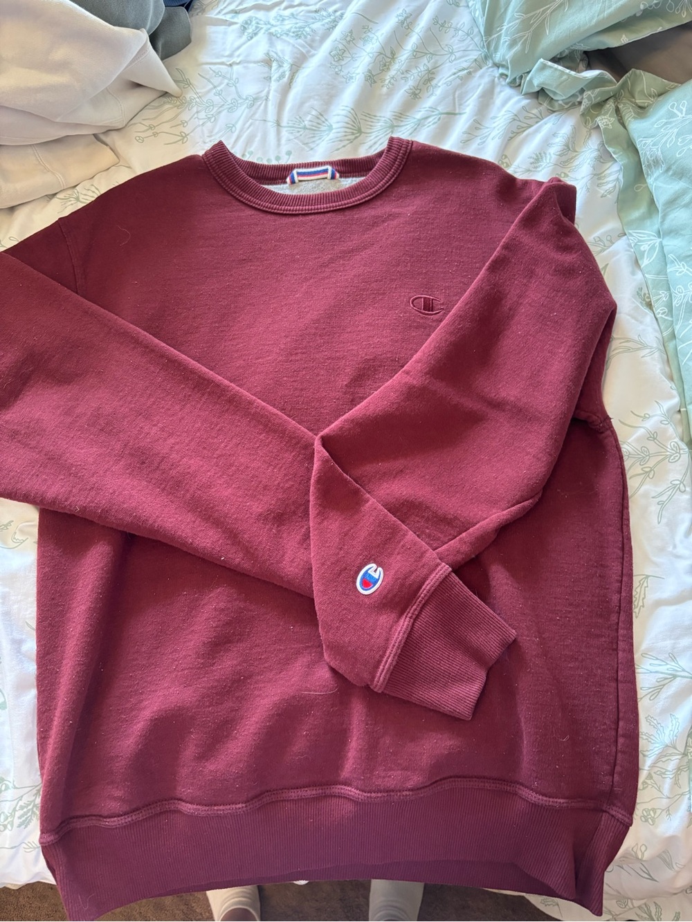 Champion Men's Crewneck Sweatshirt - Maroon